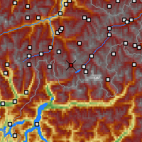Nächste Vorhersageorte - Oberhalbstein - Karte