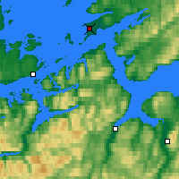 Nächste Vorhersageorte - Ørland - Karte