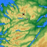 Nächste Vorhersageorte - Loch Glascarnoch - Karte