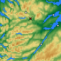Nächste Vorhersageorte - Highlands - Karte