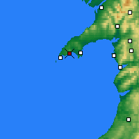 Nächste Vorhersageorte - Lleyn-Halbinsel - Karte