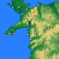 Nächste Vorhersageorte - Porthmadog - Karte