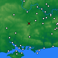 Nächste Vorhersageorte - Basingstoke - Karte