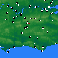 Nächste Vorhersageorte - Redhill - Karte