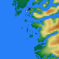Nächste Vorhersageorte - Nuuk - Karte