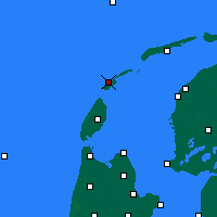 Nächste Vorhersageorte - Vlieland - Karte