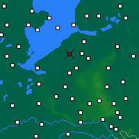Nächste Vorhersageorte - Lelystad - Karte