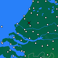 Nächste Vorhersageorte - Delft - Karte
