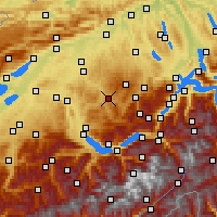 Nächste Vorhersageorte - Langnau im Emmental - Karte