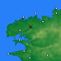 Nächste Vorhersageorte - Landivisiau - Karte