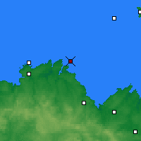 Nächste Vorhersageorte - Île de Bréhat - Karte