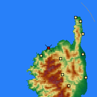 Nächste Vorhersageorte - L'Île-Rousse - Karte