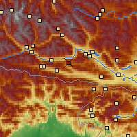 Nächste Vorhersageorte - Weißensee - Karte