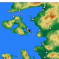 Nächste Vorhersageorte - Lesbos - Karte