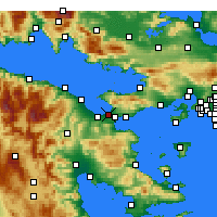 Nächste Vorhersageorte - Korinth - Karte