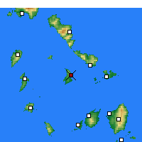 Nächste Vorhersageorte - Ermoupoli - Karte