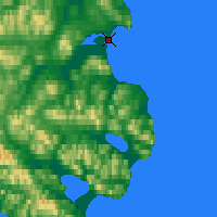 Nächste Vorhersageorte - Ugolnaya Bay/be - Karte