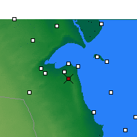 Nächste Vorhersageorte - Kuwait - Karte