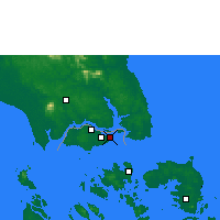 Nächste Vorhersageorte - Singapur - Karte