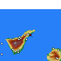 Nächste Vorhersageorte - Teneriffa/Ost - Karte