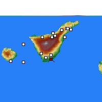 Nächste Vorhersageorte - Teneriffa/Süd - Karte