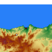 Nächste Vorhersageorte - Al Hoceïma - Karte