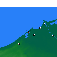Nächste Vorhersageorte - Alexandria - Karte