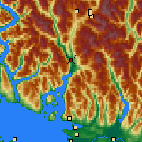 Nächste Vorhersageorte - Squamish - Karte