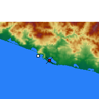 Nächste Vorhersageorte - Acapulco - Karte