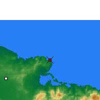 Nächste Vorhersageorte - Cabo Lurecia - Karte