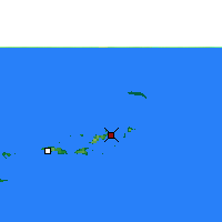 Nächste Vorhersageorte - Tortola - Karte