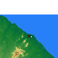 Nächste Vorhersageorte - Fortaleza - Karte