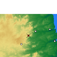 Nächste Vorhersageorte - Areia - Karte