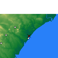 Nächste Vorhersageorte - Aracaju - Karte