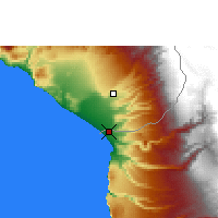 Nächste Vorhersageorte - Arica - Karte