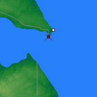 Nächste Vorhersageorte - Punta Dúngeness - Karte