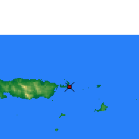 Nächste Vorhersageorte - Los-Negros-Insel - Karte