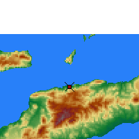Nächste Vorhersageorte - Dili - Karte