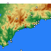 Nächste Vorhersageorte - Marbella - Karte