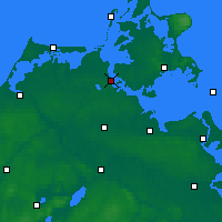 Nächste Vorhersageorte - Stralsund - Karte