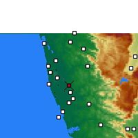 Nächste Vorhersageorte - Changanassery - Karte