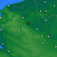 Nächste Vorhersageorte - Aire-sur-la-Lys - Karte