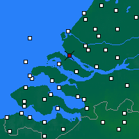 Nächste Vorhersageorte - Hellevoetsluis - Karte