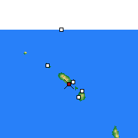 Nächste Vorhersageorte - Basseterre - Karte