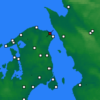Nächste Vorhersageorte - Hellebæk - Karte