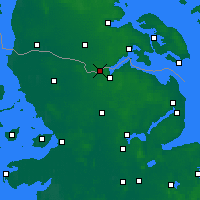 Nächste Vorhersageorte - Padborg - Karte