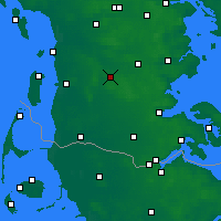 Nächste Vorhersageorte - Toftlund Sogn - Karte