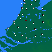 Nächste Vorhersageorte - Alphen aan den Rijn - Karte