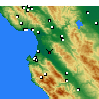 Nächste Vorhersageorte - Salinas - Karte