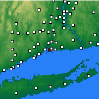 Nächste Vorhersageorte - New Haven - Karte